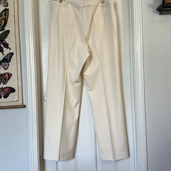 Talbots Cream Wide Leg heritage Pants Lightweight and Polished 20L - Picture 3 of 5